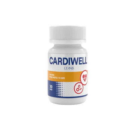 Envase de Cardiwell, suplemento de bienestar